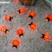led holiday decorations string lights garden bedroom decor insect color lamp battery powered christmas decorations lamp for home