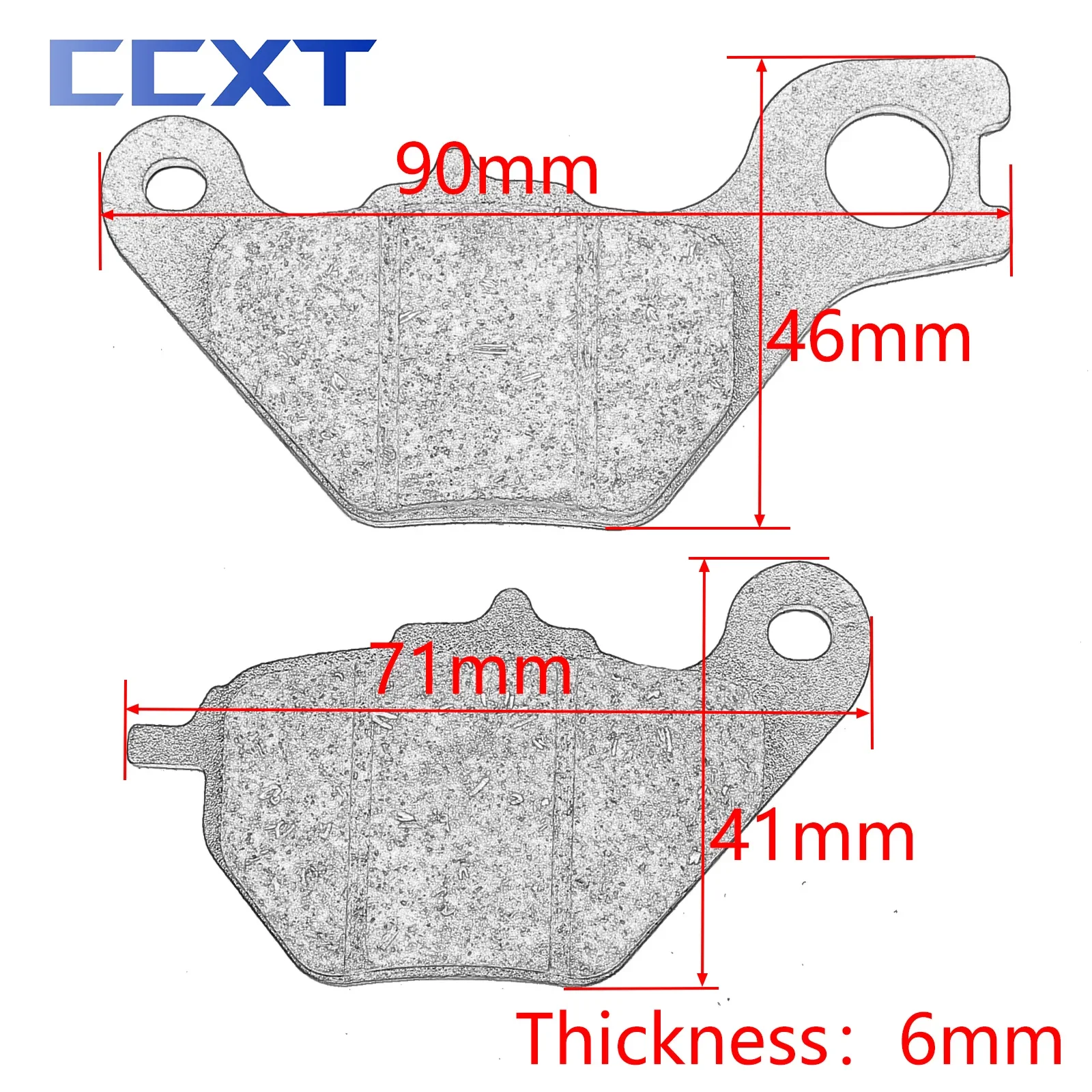 Передние и задние тормозные колодки из латуни металла для скутеров мотоциклов