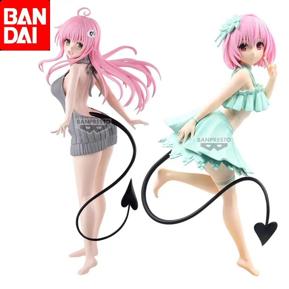 Bandai Original GLITTER &amp GLAMOURS To Love-Ru Darkness Momo Belia Deviluke Lala Satalin Аниме Фигурка Игрушки Для