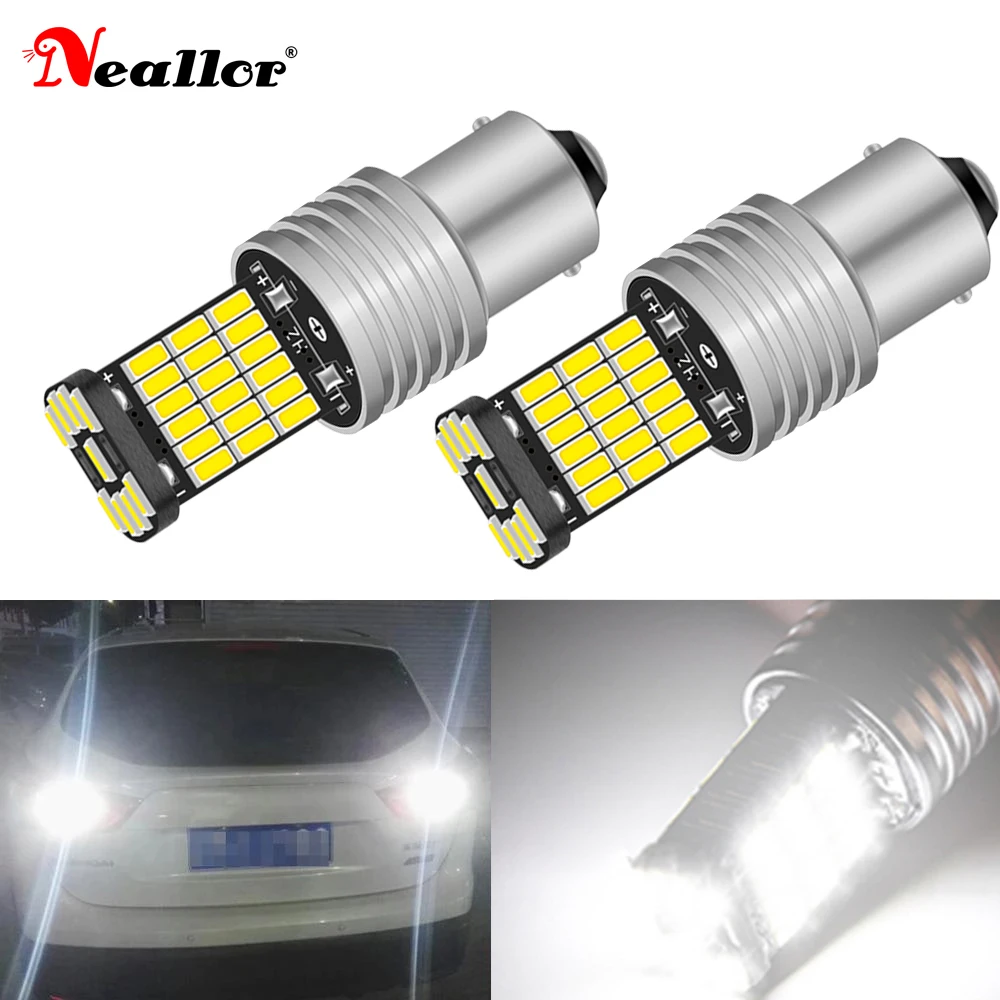

2PCS 1156 BA15S P21W S25 7506 LED Bulbs High Power T20 T15 912 Super Bright 1200LM Replace For Car Reversing Light White Diode