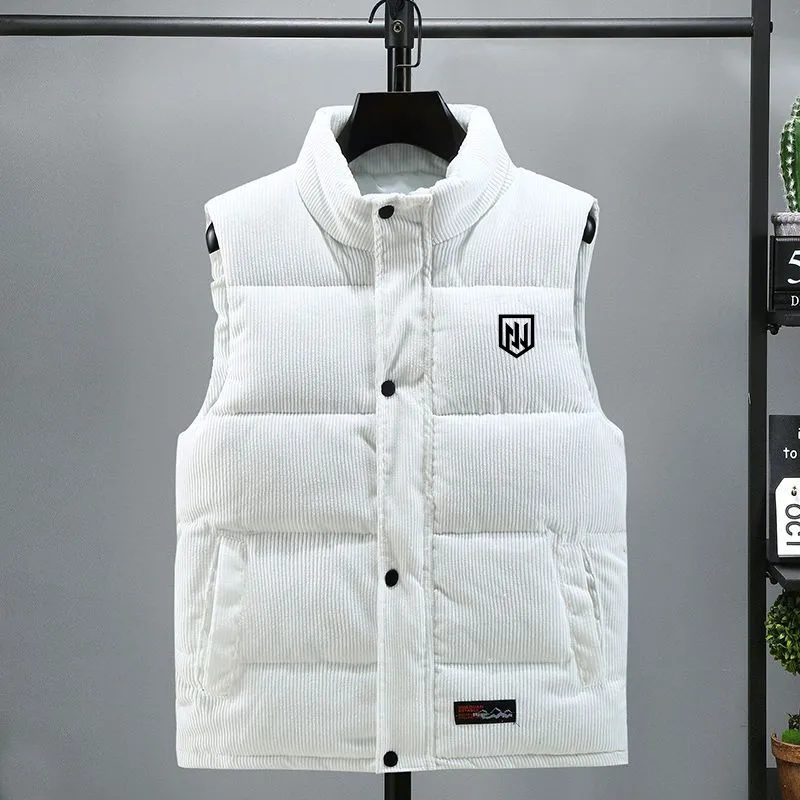 Winter Men's Golf Jacket 2022 Down Cotton Golf Vest Windproof Warm Hooded Windbreak Vest Men's Golf Wear Coats Horse Men