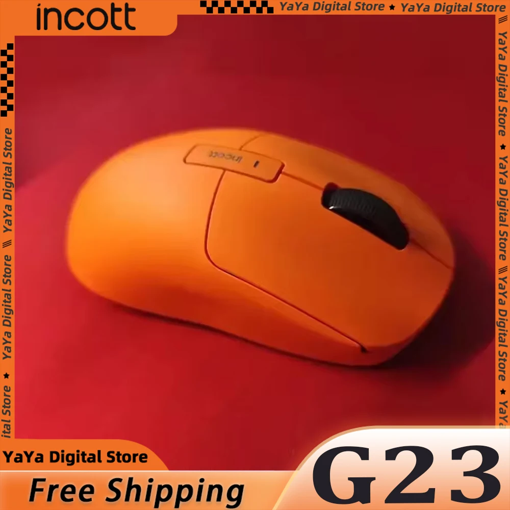 Беспроводная мышь Incott G23 Pro двойной режим 8k Paw3950 датчик горячей замены быстрая