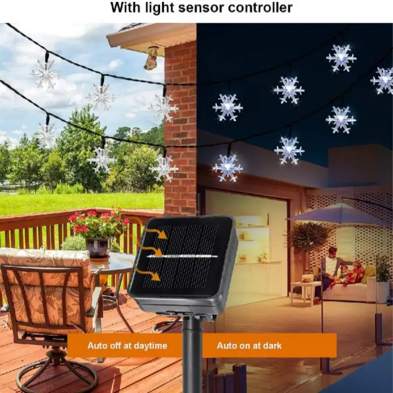 

LED Solar String Fairy Lights 6M 30leds 8 Modes Outdoor Solar Lamps Waterproof for Home Garden Street Christmas Decoration