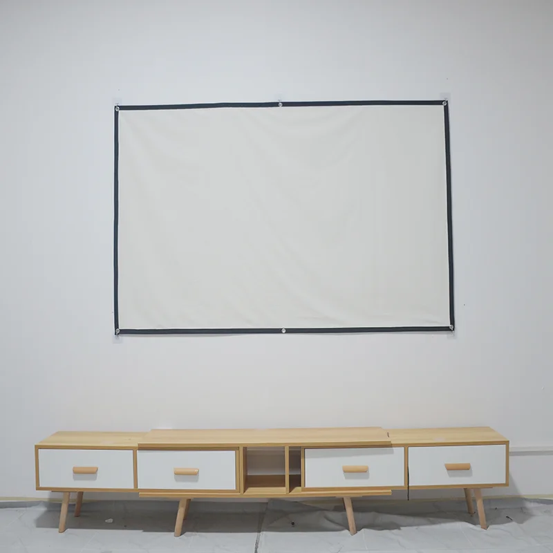 Экран для проектора VEIDADZ с белой сеткой и защитой от света 16:9 экран 72 100 120 130 дюймов