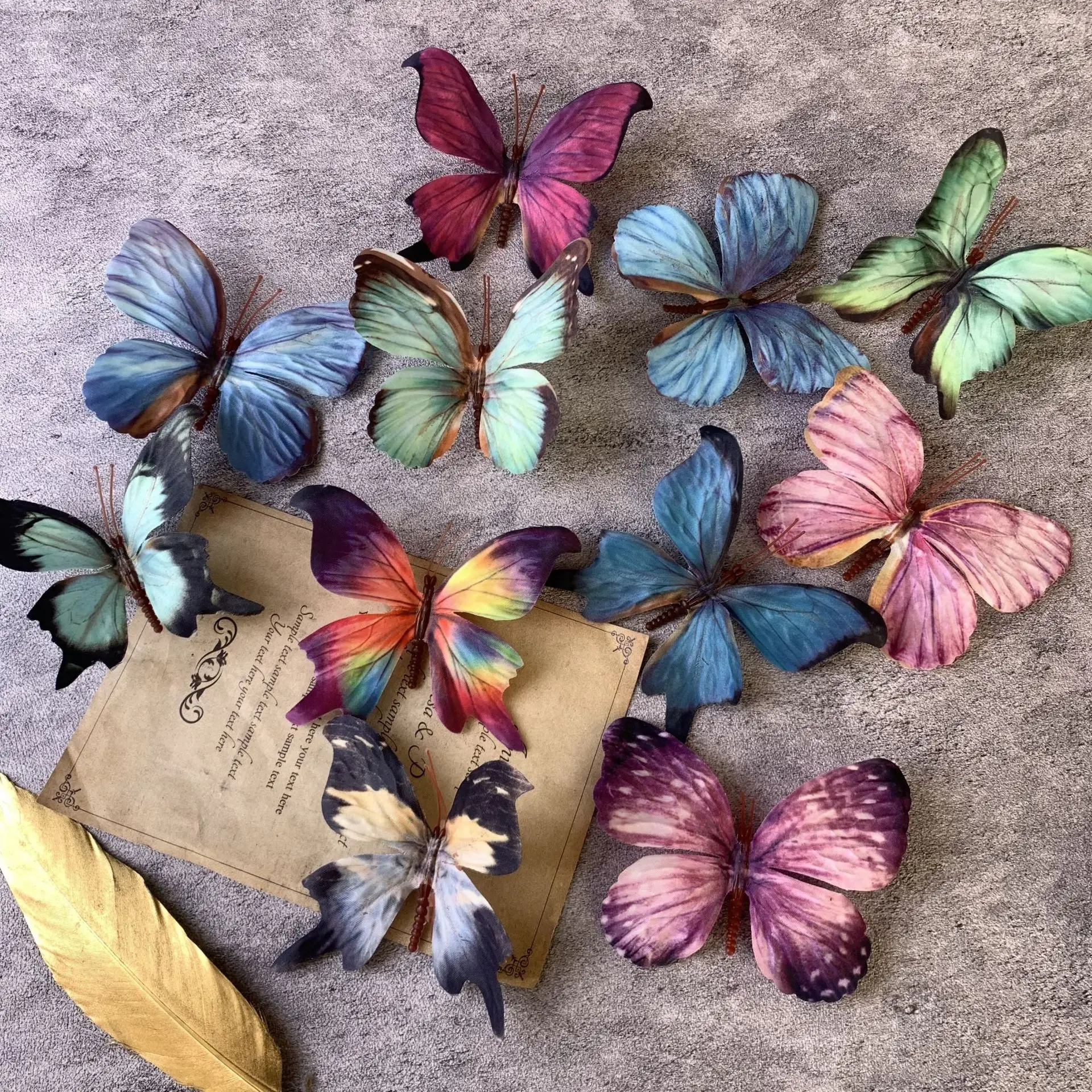 

Имитация бабочек из полиэстера, набор из 10 штук