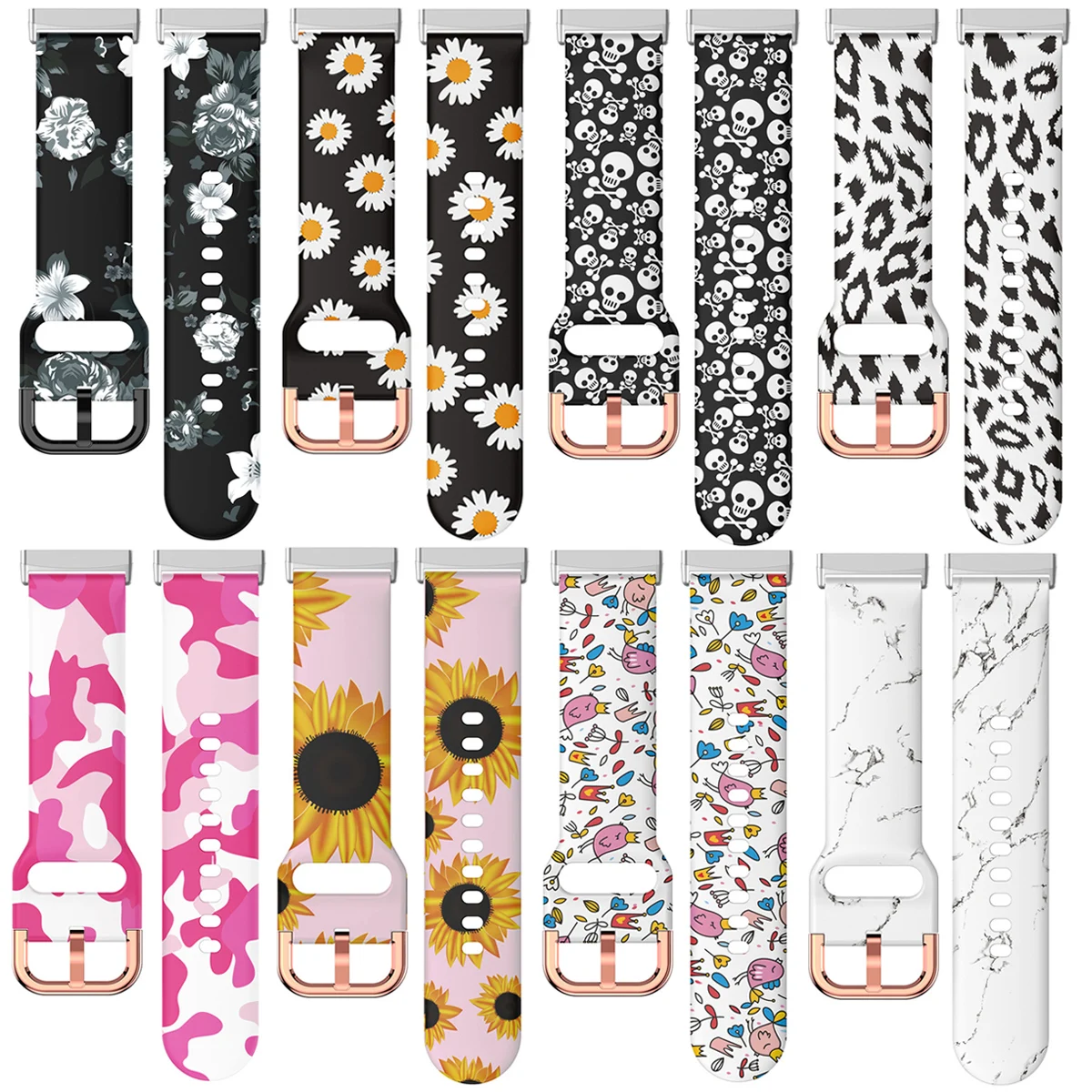 Ремешок для Fitbit Versa 4 Correa 3 Леопардовый силиконовый сменный Браслет браслета Sense 2