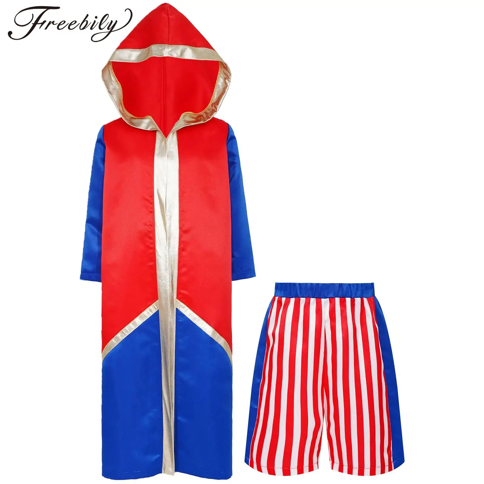 Боксеры для мальчиков и девочек яркий костюм косплея халат с длинным рукавом