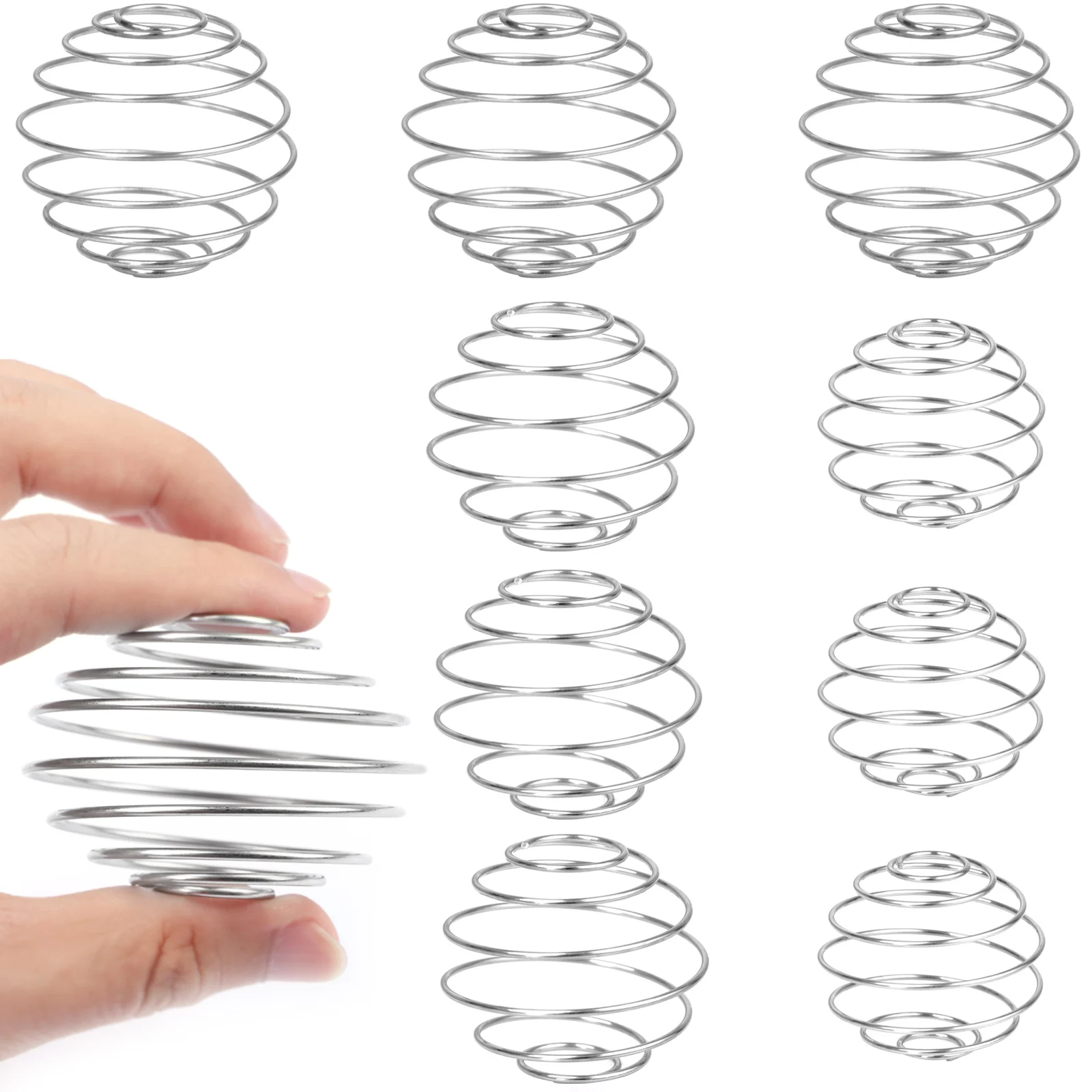 

9 шт./компл. Миксер Для протеиновых коктейлей, шарики для перемешивания в тренажерном зале, шарик из нержавеющей стали с венчиком, смешанный ...