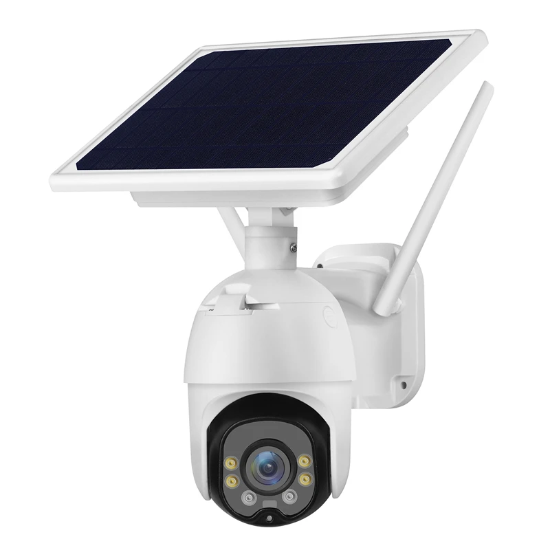 

Wireless Security Camera With Solar Panel 1080P Wifi Camera 2 Way Audio Color Night Vision For Alexa & Google Assistant