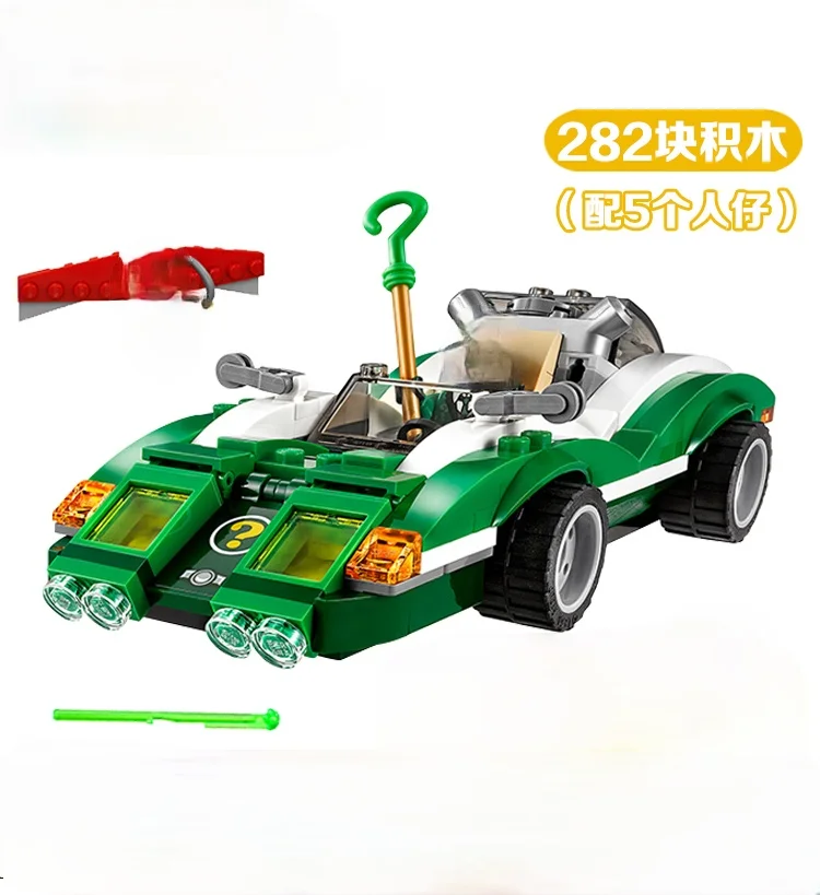 

282pcs Movie 10630 The Riddler Riddle Racer DIY Model Building Kit Blocks Gifts Toy Compatible with Christmas birthday Gifts