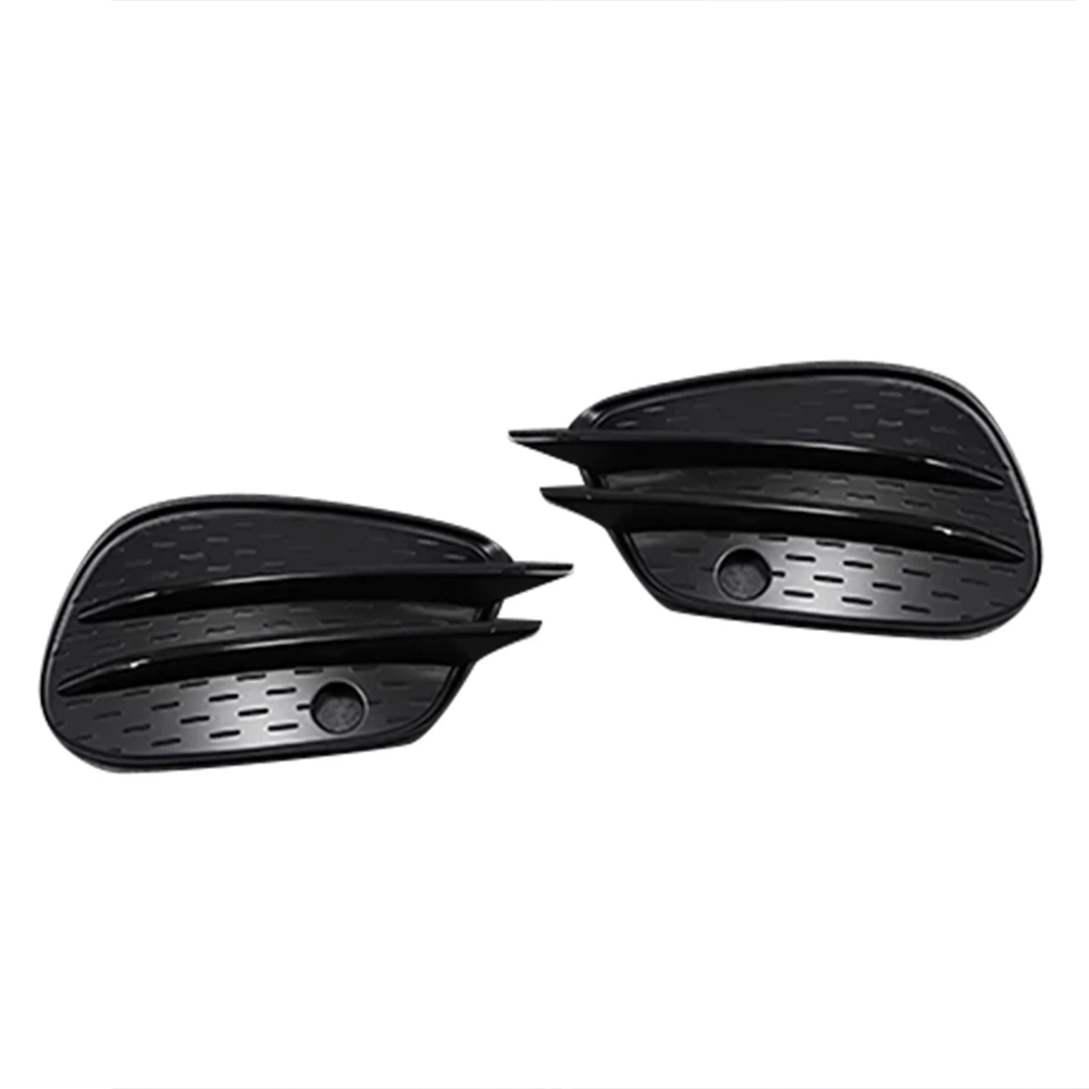 

1Pair Front Bumper Air Knife Fog Lamp Trim Cover for Mercedes Benz GLE GLS Class W166 X166 2015-2019 Black