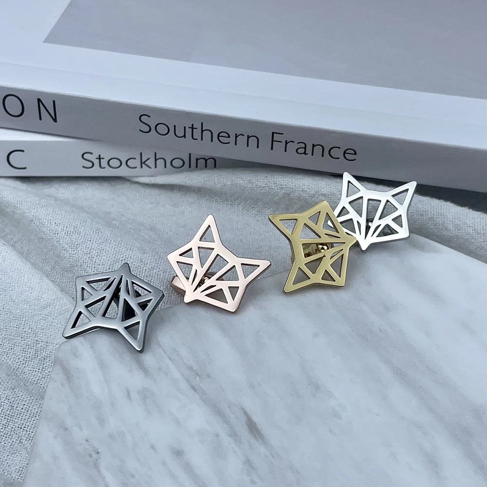 Fashion Cufflinks For Men's Luxury Stainless Steel Men's Shirt Cufflinks French Banquet Suit Shirt Button Men's Accessory Gift