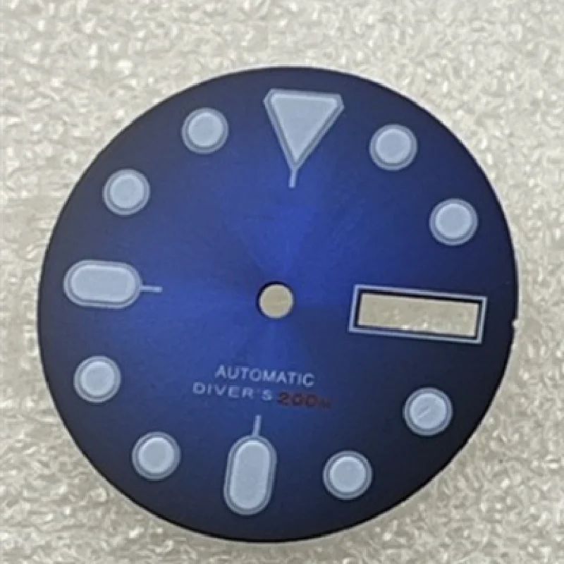 28.5MM watch dial mechanical diving watch green luminous dial for NH35/NH36 movement watch accessories