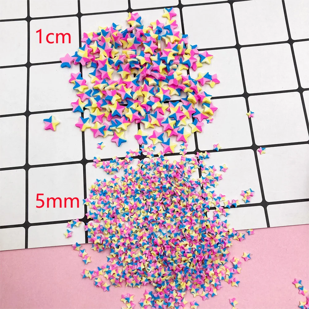 100 г разноцветные кусочки сердца полимерная глина посыпка для поделок украшения