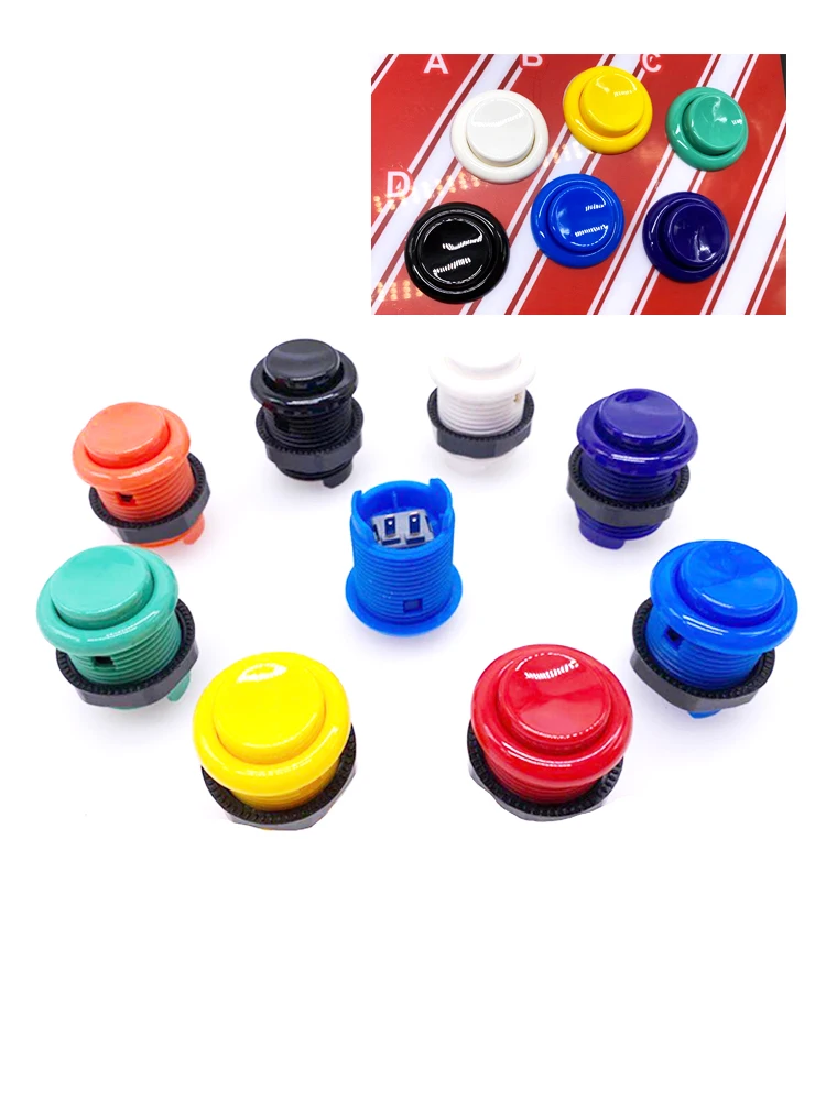 

free shipping 50pcs American 28mm button arcade button for coin operated amusement machine wholesale