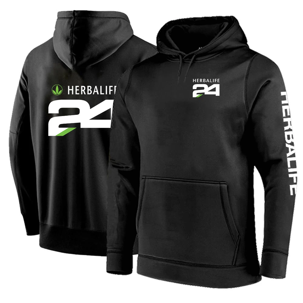 

Latest Sell Hot! 2022 HERBALIFE 24 Man's Classic Solid Color Hoodies High streets Hip Hop Sport Cottton Pullover Coat Sweatshirt