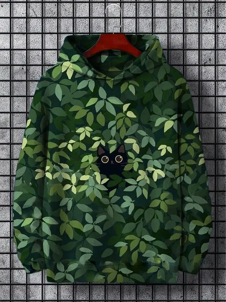 2025 мужские толстовки с забавным котом Mondrian разноцветные блоки толстовка 3D