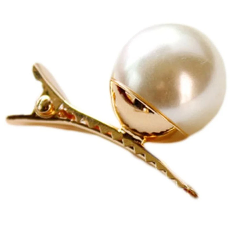 

Korean Side Bangs Decorative Hair Clip Women Girl Large Imitation Pea Dropship