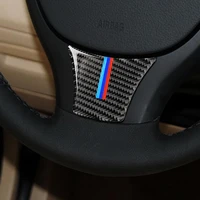 carbon fiber car steering wheel sticker for bmw 1 3 5 series x1 x3 x5 x6 e90 e91 e92 e93 e70 e71 e60 e61 e84 f07 f10 f01 f02
