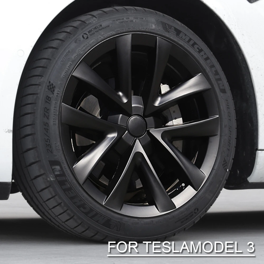 

4PCS 18-Inch Performance Hub cap Car Replacement Wheel Cap Performance Hubcap Automobile For Tesla Model 3 Hub Cap Accessories