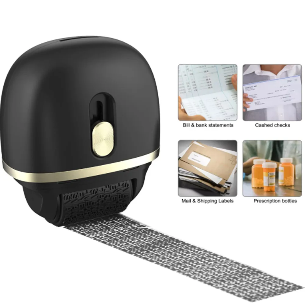

Express Graffiti Seal Roller Theft Protection Roller Stamp For Privacy Confidential Data Guard Your Security Stamp Roller