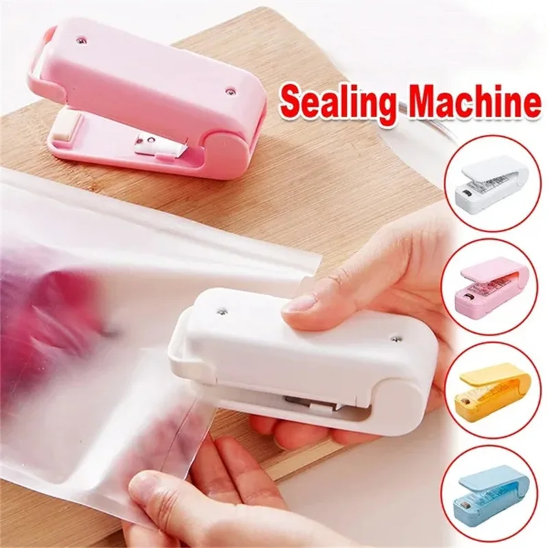 

Mini Heat Bag Sealing Machine Package Sealer Bags Thermal Plastic Food Bag Closure Portable Sealer Packing Kitchen Accessories
