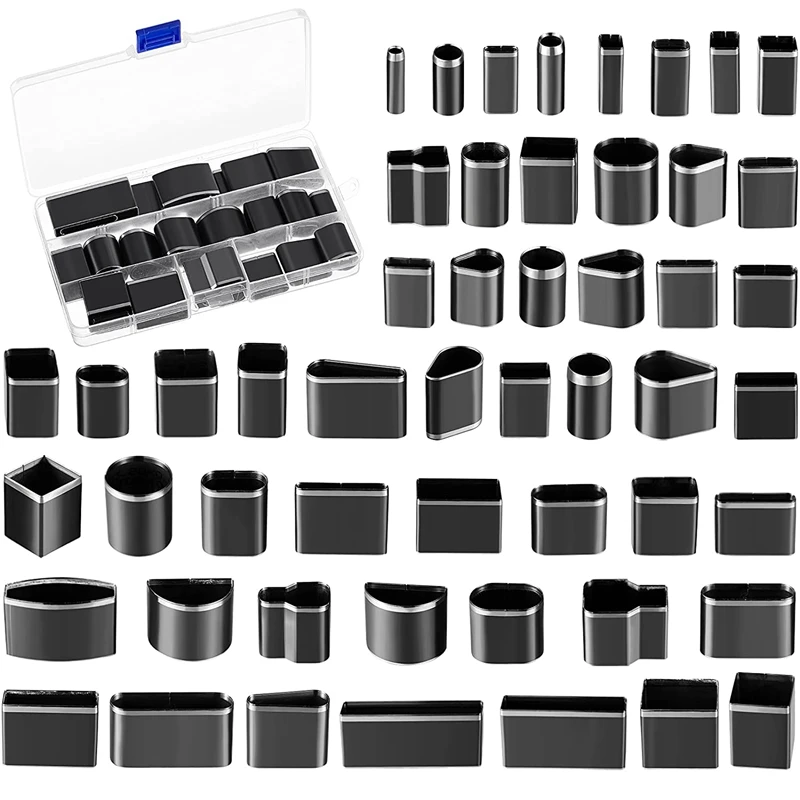 

BEAU-52Pcs Shaped Style 1 Hole Hollow Punch Cutter Set Punching Tool For Leather Belt Phone Leather Craft DIY Tool
