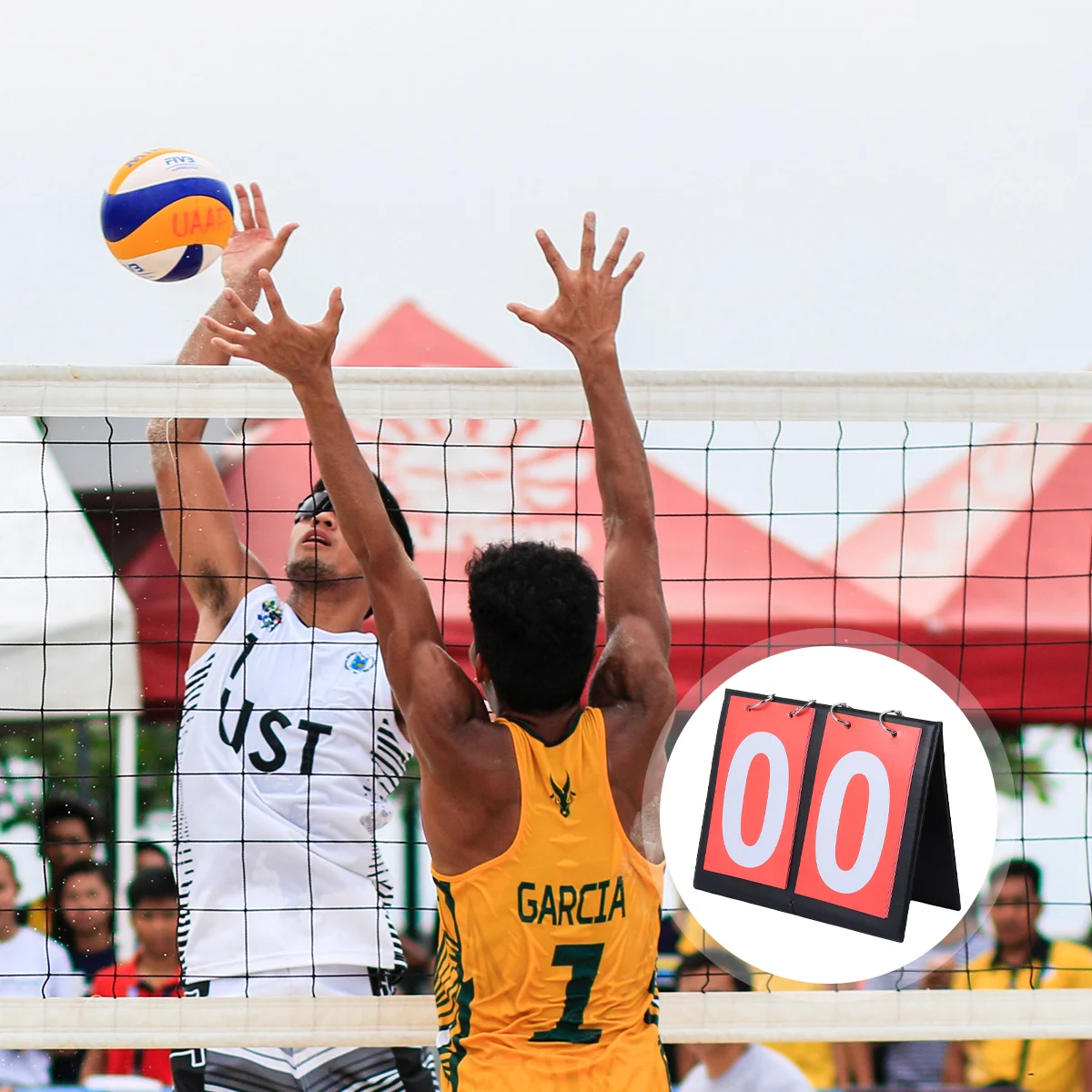 

Basketball Score Board Portable Cornhole Set Score Flipper 2-Digit Scoreboard