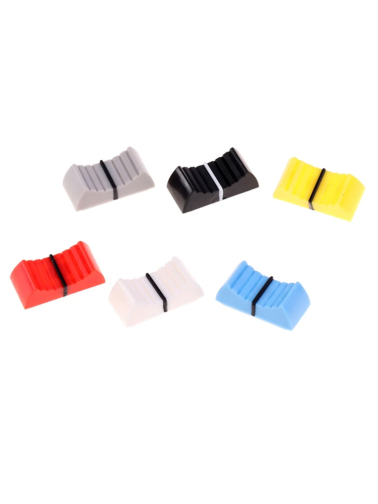 

10 Pcs New Color Mixer Fader Cover Straight Slide Potentiometer Fader Button/play Disc Knob Cover Hole Audio Adjustment Cover