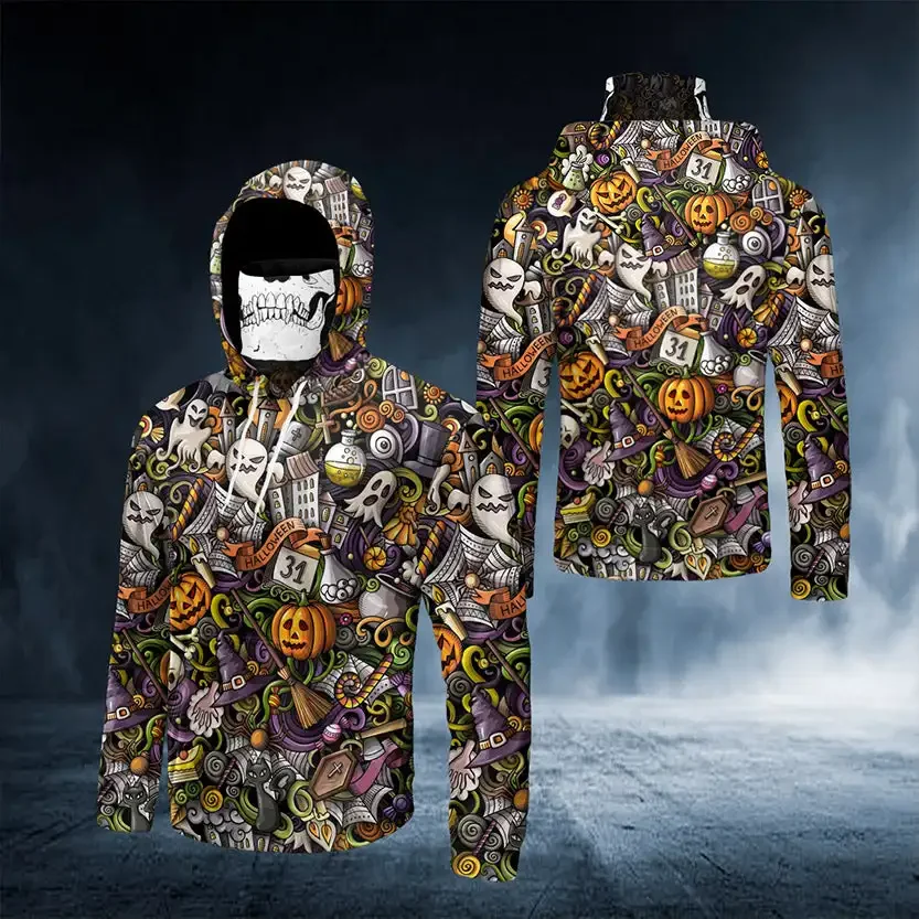 PLstar Cosmos Хэллоуин жнец Череп 3d-принт мужская мода бандана толстовка унисекс