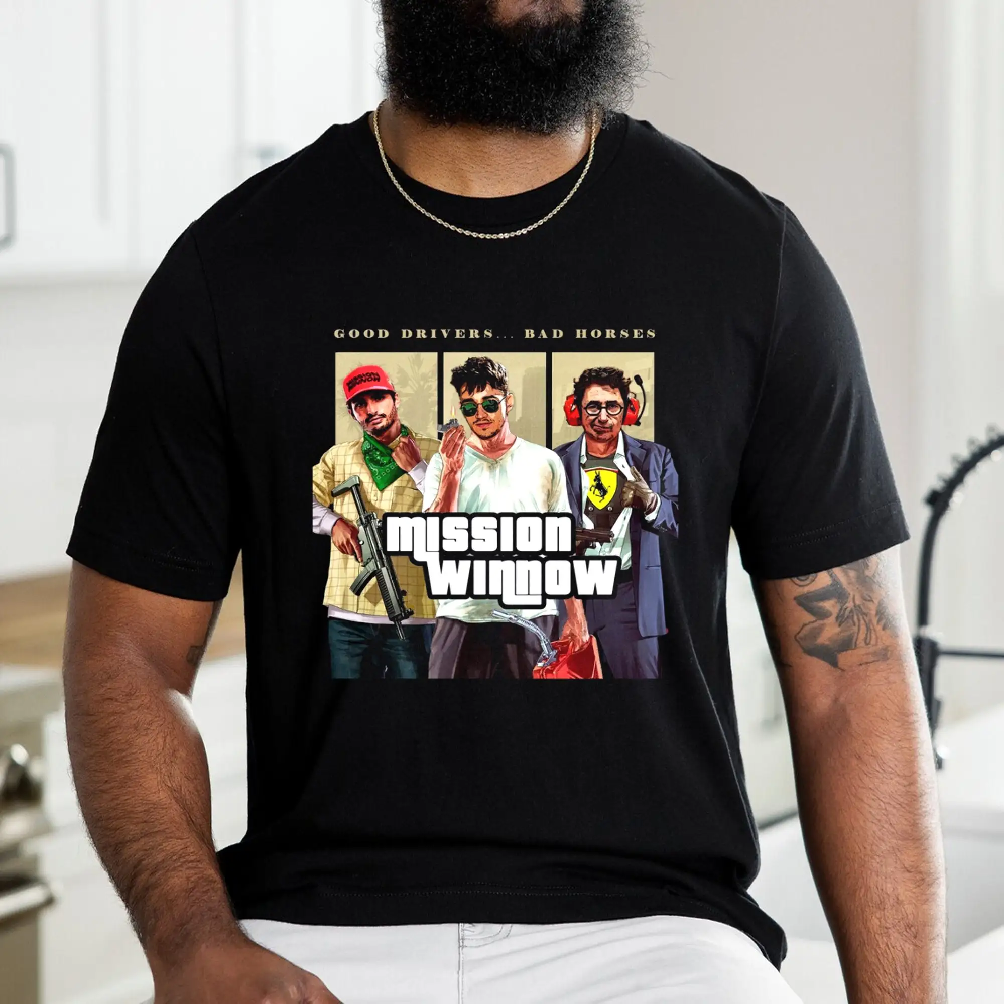 

Amazing Male Tees Men T-shirt Casual Oversized Sainz Leclerc and Binotto Formula 1 2022 T-shirt Women T-shirts Ladies T Shirt