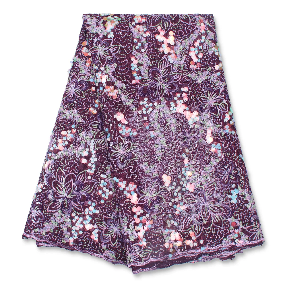 Модная Французская Бархатная Кружевная Ткань 2024 Высококачественное Африканское