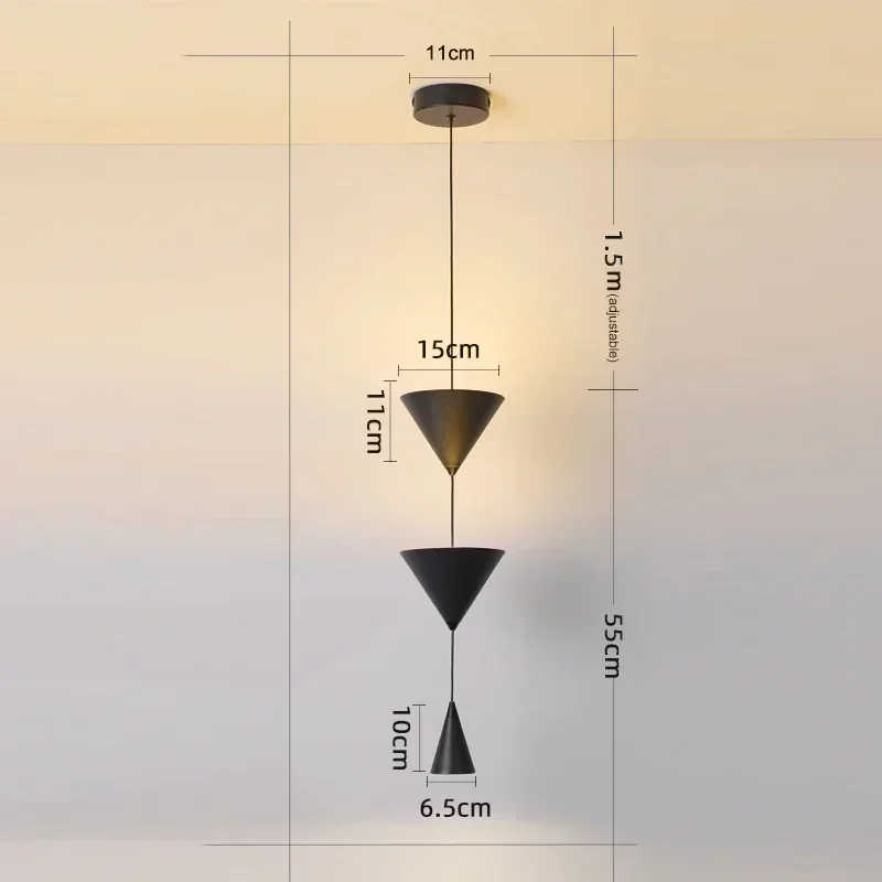 

Подвесной светильник Xiuxiu LED черный/белый