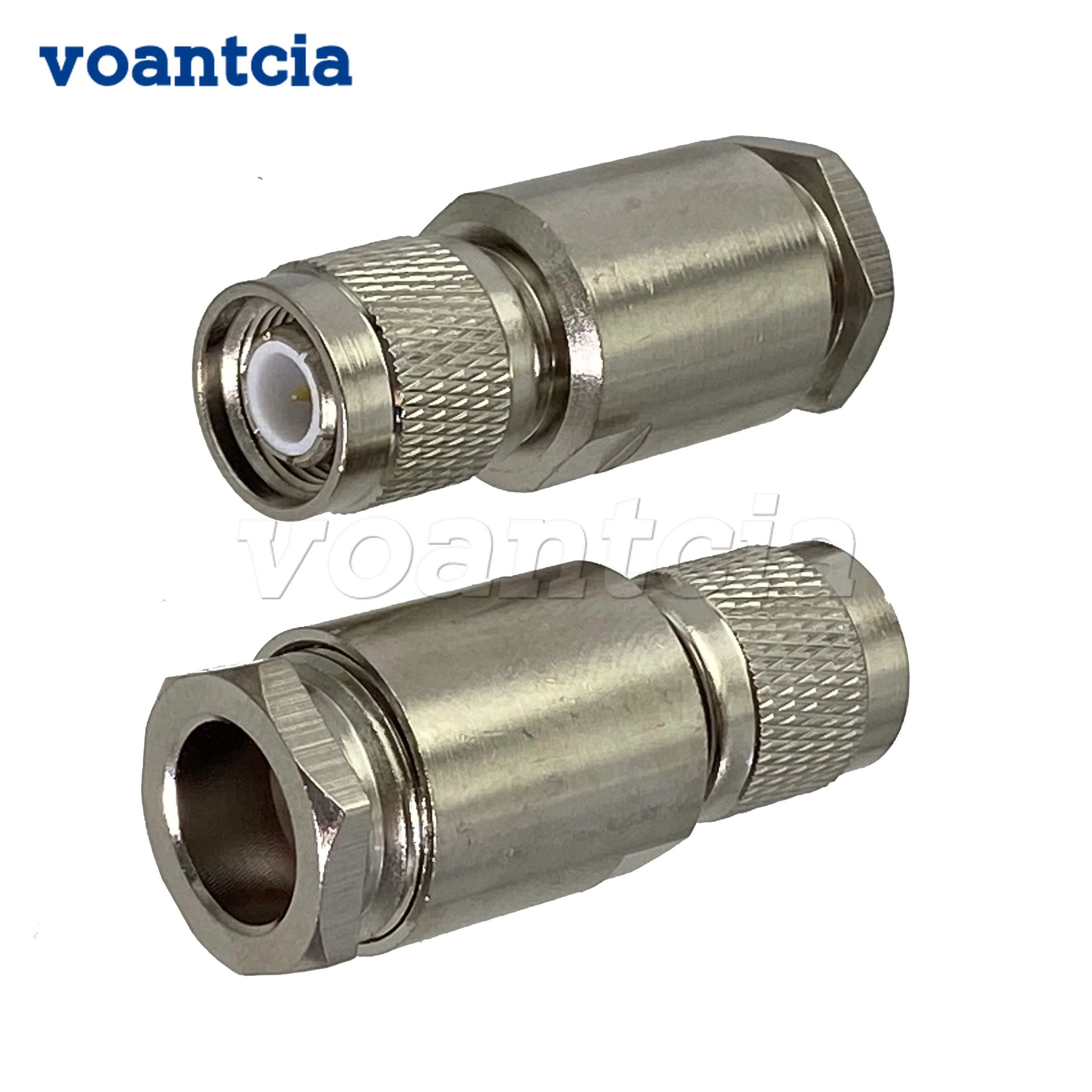 

10pcs TNC Male Plug Connector Clamp RG8 LMR400 RG213 RG214 Cable RF Coaxial Brass 50ohm Straight New