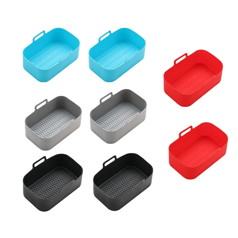 

8Pcs Insulation Pads Baking Pan Double Basket Oven Pan Liner Double Air Fryer Accessories For Ninja