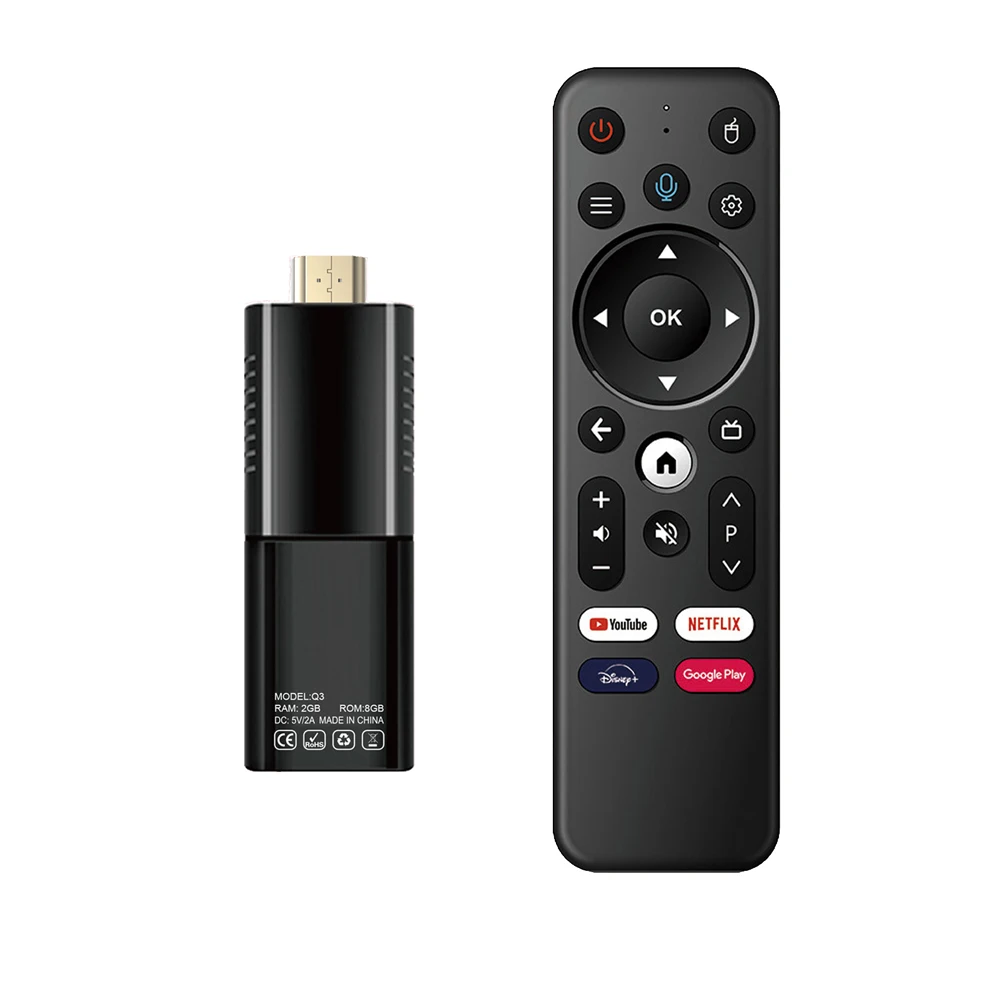 iATV Stick Q3 Smart TV Portable Android 10 Allwinner H313 ATV 4K Full HDR 2.4G/5G WIFI BT5.0 OTG Media Player box |