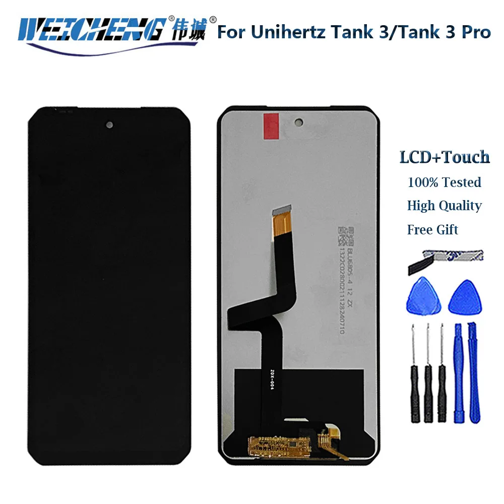 Фото Для Unihertz Tank 3 Tank 3 Pro ЖК-дисплей с сенсорным экраном в сборе Замена для Unihertz 8849 Tank3 Tank 3 Pro ЖК-дисплей №1
