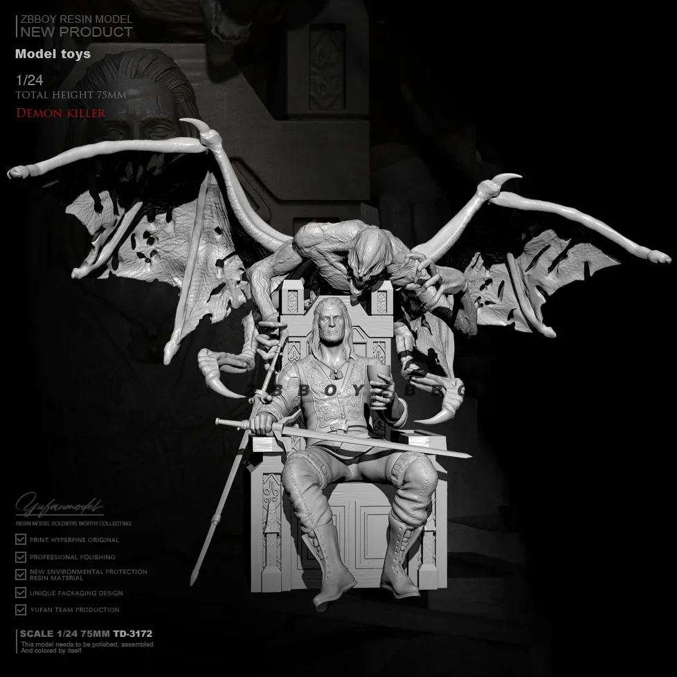 

1/24 Resin model kits figure colorless and self-assembled TD-3172