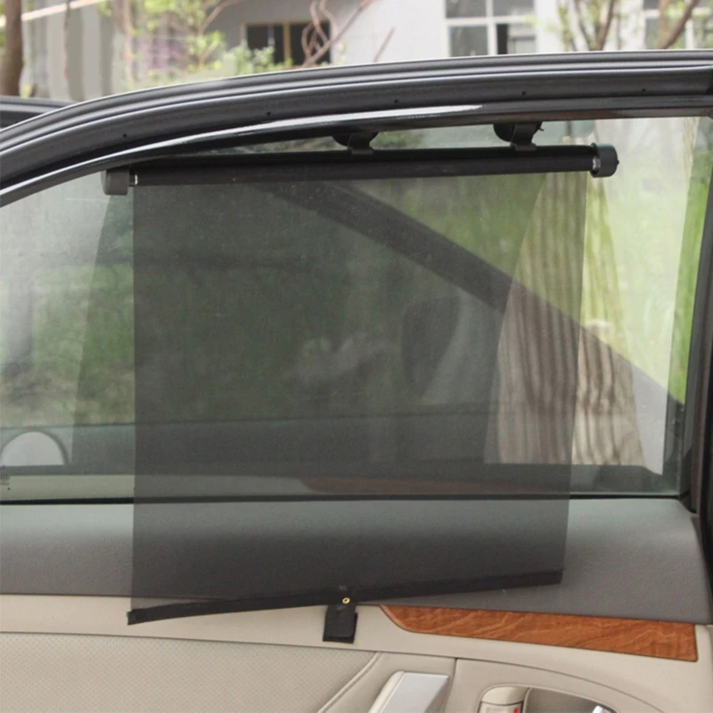 

Paired Roller Mesh Car Side Window Shade Sunshade UV Protection for Driver Family Pet on Front and Rear Seat