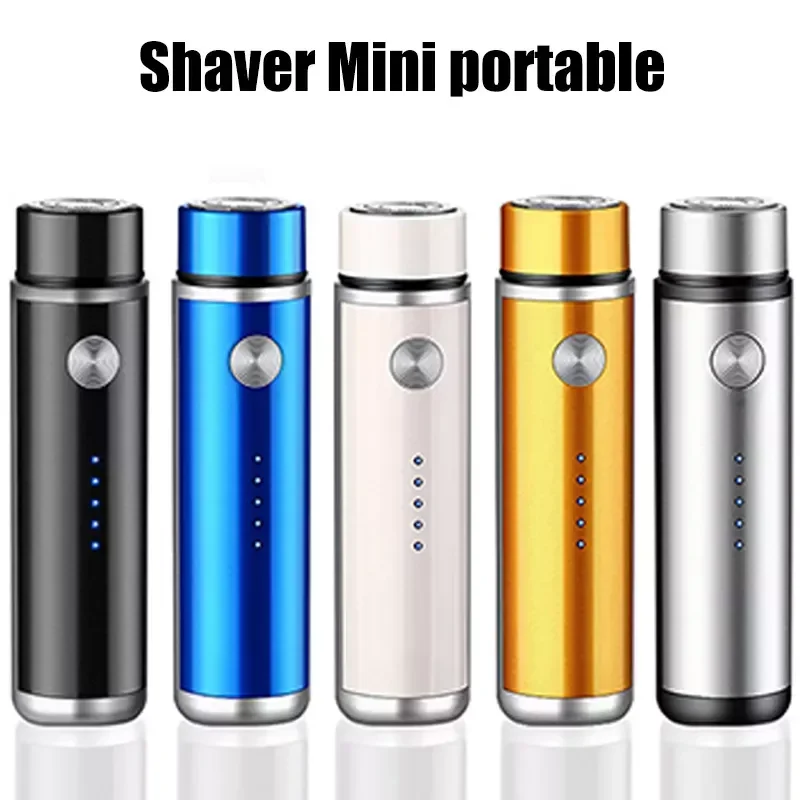 Free Shipping Mini  Shaver for Men's  Portable Beard Trimmer Travel USB Washable  Rechargeable Face Full B