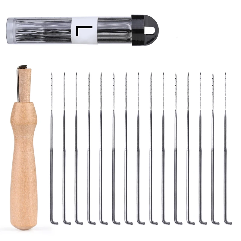 TLKKUE 25 шт. иглы для валяния шерсти, дерева, ручное валяние, тыкать иглы для рукоделия, валяния шерсти, Firbe, инструмент для рукоделия, три размера