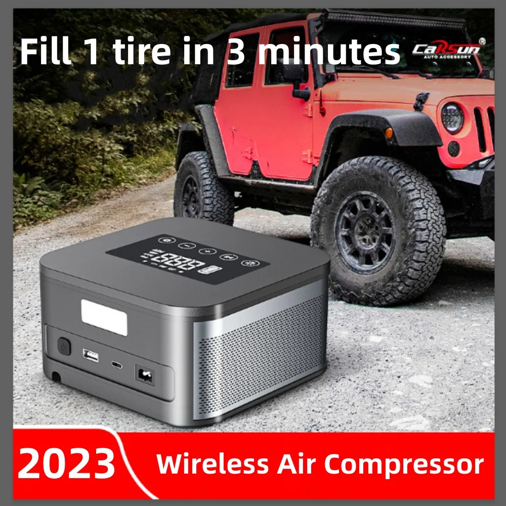 Portable Air Compressor 30 Cylinder Block Fast Inflation Suitable For Truck Suv Digital Display Electric Air Pump