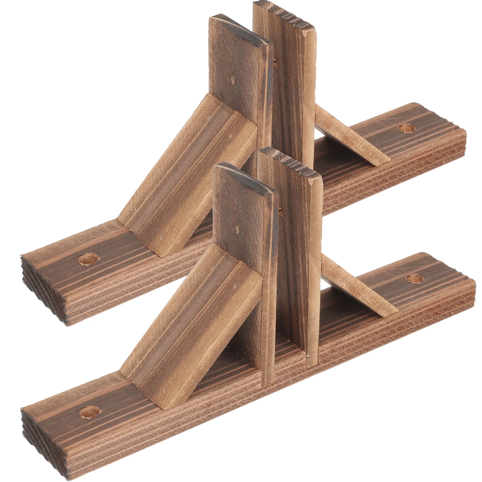 

2 Pcs Fences Base Accessories Wood Fence Parts Pet Supplies Lawn Fence Holder Wooden Fences Base Supply Baby Pet Enclosure