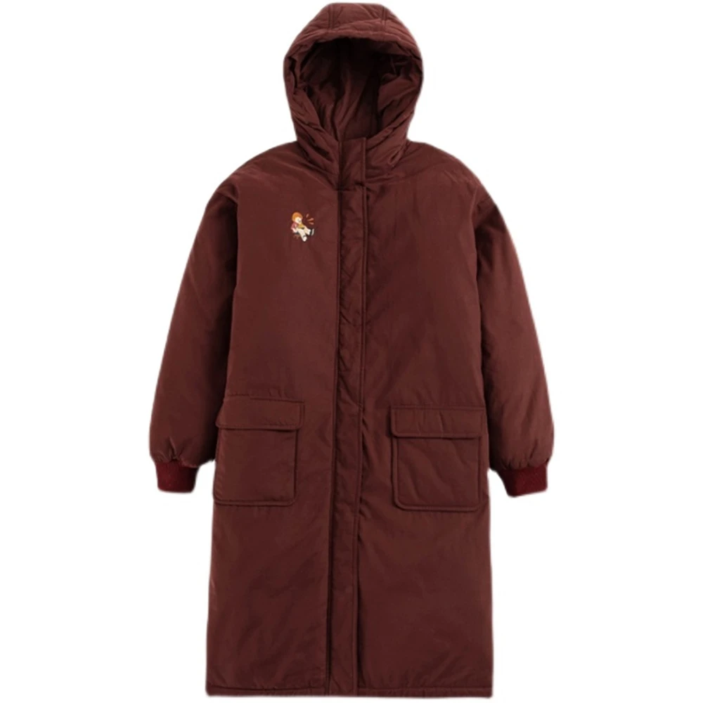 Autumn And Winter 2021 New Cotton Jacket Straight Long Cotton Jacket Female Student Hooded Coat Thickened Japanese Cotton Jacket