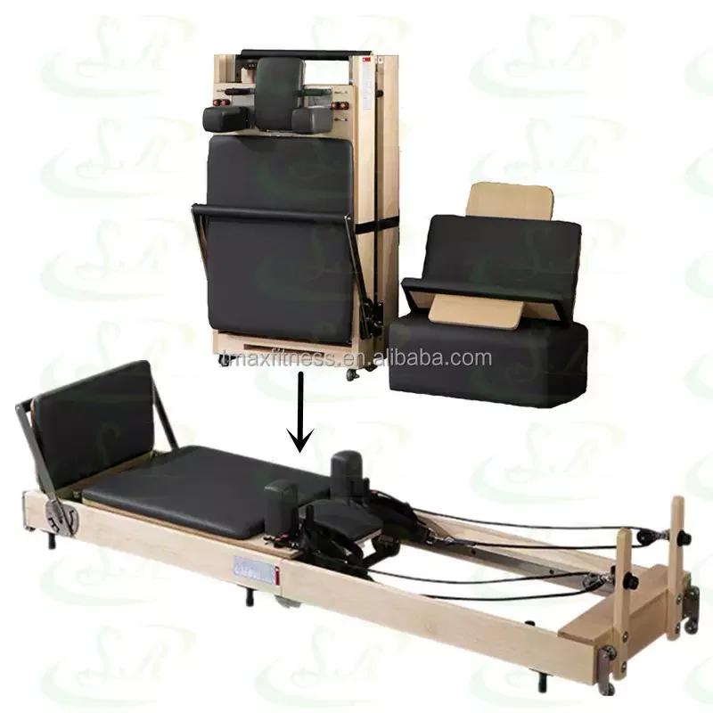 

Cardio Core Bed folding equipment Home Use Fitness Portable Wood Foldable Pilates wood Pilates Reformer Pilates
