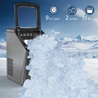 2 8l ice maker machine for countertop 33 lbs bullet ice cube in 24h ice maker machine with ice scoop and basket