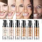 Водостойкая мягкая Матовая жидкая основа для макияжа с полным покрытием, тональный крем, консилер для макияжа, матовая основа для лица, тон 6 цветов