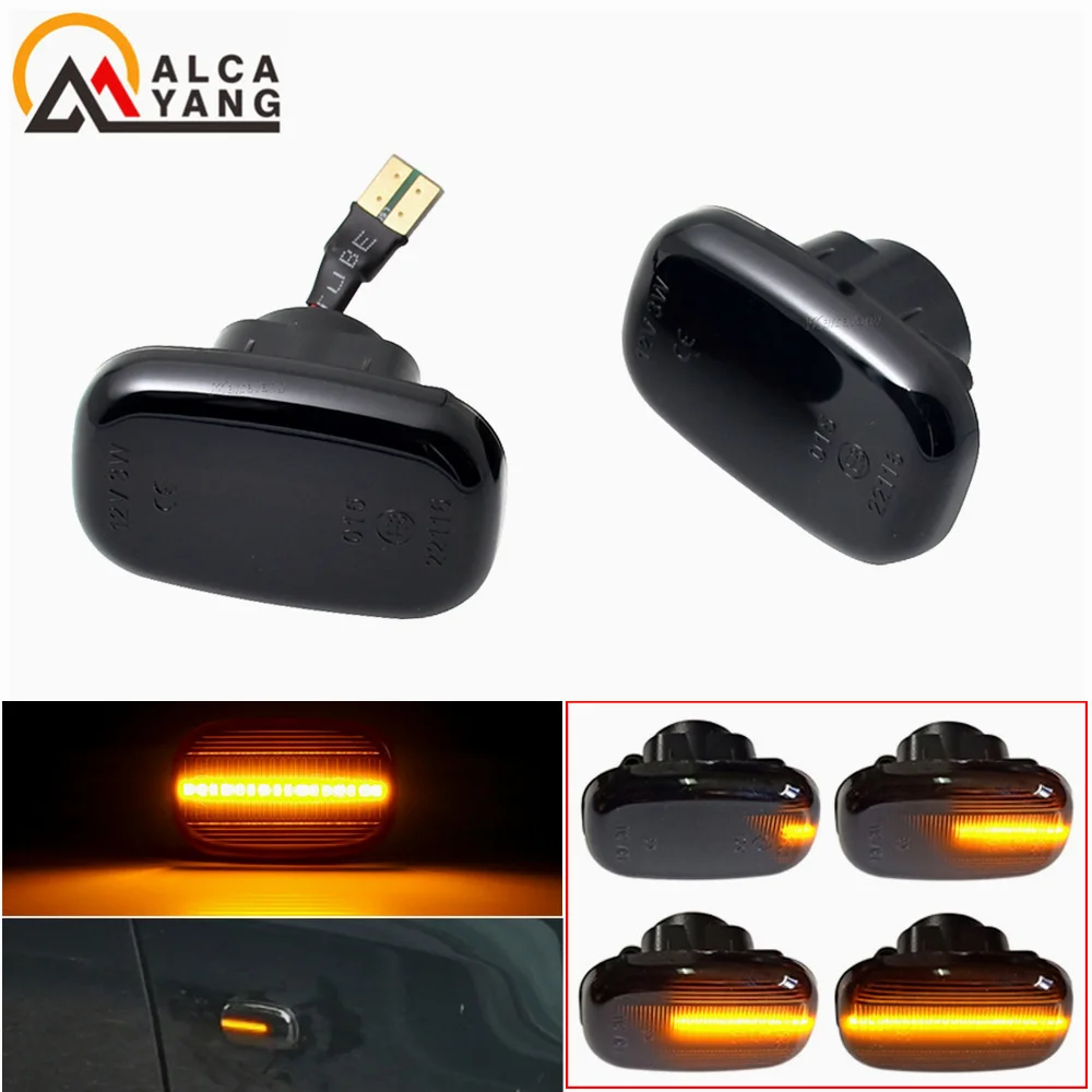 

2Pcs Dynamic LED Side Marker fender Lights 12V Flowing Turn Signal Light Side Repeater For Toyota Corolla Harrier Yaris Hilux