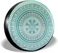 spare tire cover universal tires cover boho mandala car tire cover wheel weatherproof and dust proof uv sun tire cover