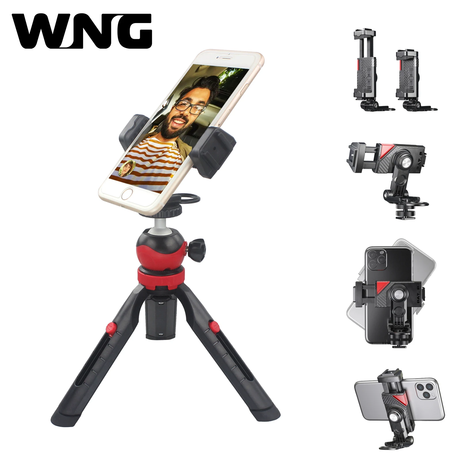 

Комплект штатива для цифровой зеркальной однообъективной камеры, держатель для телефона с холодным башмаком для микрофона, светодиодный м...